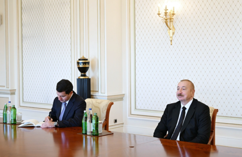 Prezident İlham Əliyev Avropa İttifaqının Cənubi Qafqaz üzrə xüsusi nümayəndəsini qəbul edib