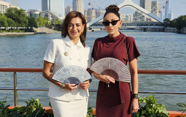 Mehriban Əliyeva ilə Anna Akopyan birgə şəkil çəkdirdi