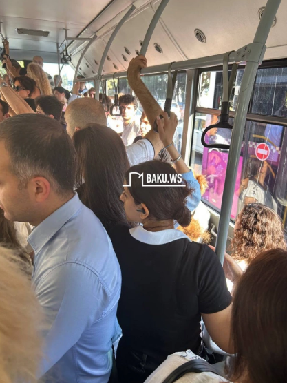 Bakıda avtobusda kondisioner işləmədiyi üçün sərnişinin ürəyi getdi - AÇIQLAMA
