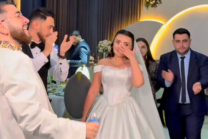 Azərbaycanlı futbolçunun toyunda təsirli anlar - Müğənni Nuranı görən gəlin ağladı
