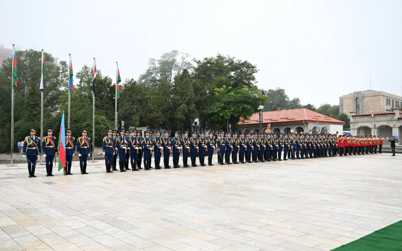 BƏƏ prezidentinin Şuşada rəsmi qarşılanma mərasimi olub