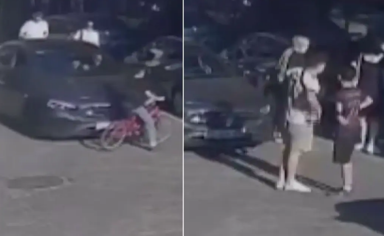 Uşaq velosipedinə əl qoymaq istəyənlər həbs edildi - VİDEO