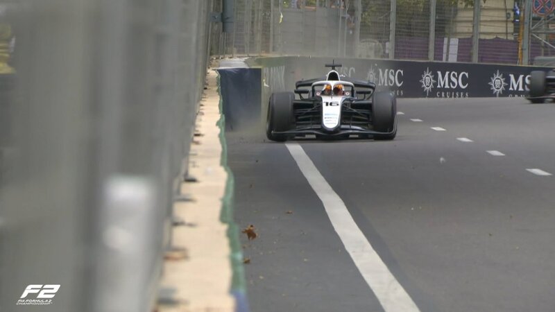 Formula 2-də qəza, yarış dayandırıldı - Fotolar