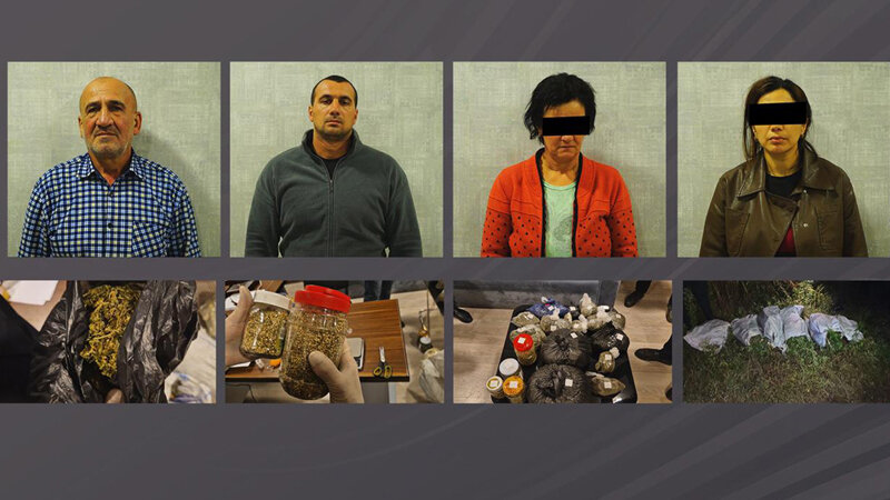 Oğuzda kişi, arvadı, oğlu və gəlini tutuldu (VİDEO)