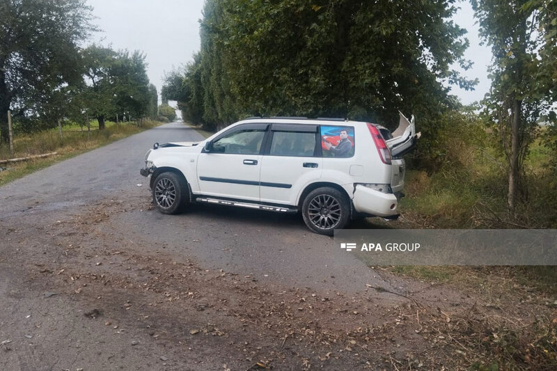 Şəhid qardaşı qəzada yaralandı - Fotolar