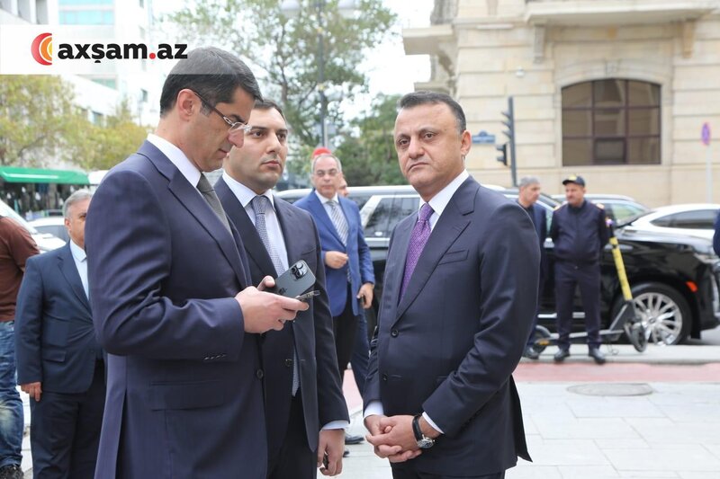 Məmurlar vida mərasimində - Fotolar