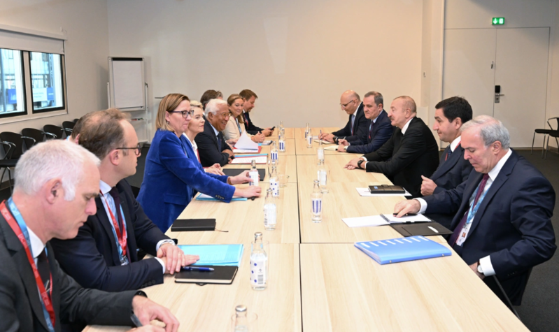 İlham Əliyevin Antonio Koşta və Ursula Fon der Lyayen ilə görüşü olub