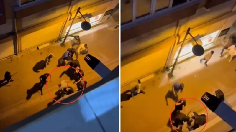 Bir qrup şəxs mübahisə zamanı təklədikləri kişini döyərək yaraladı - VİDEO