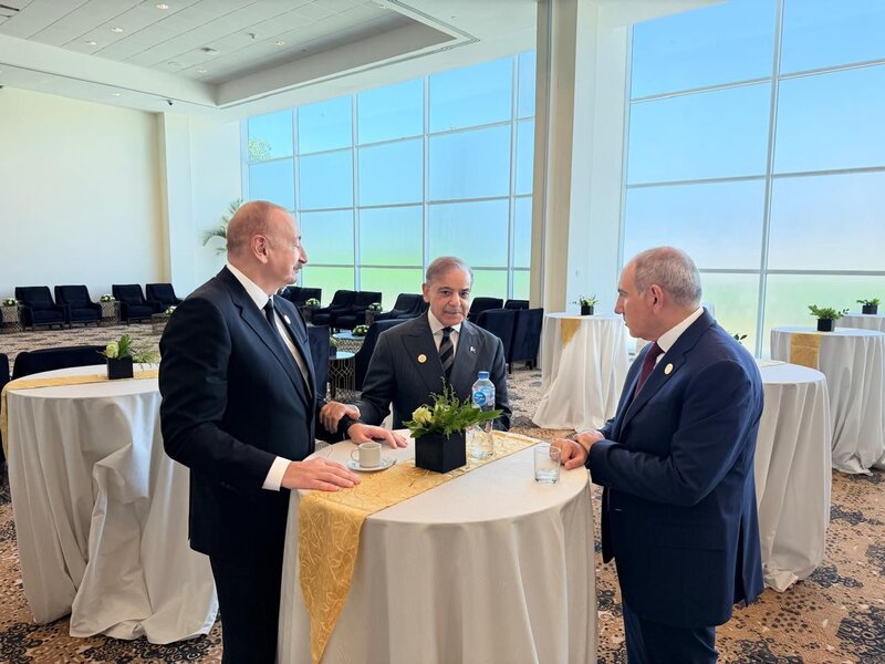 Prezident Misirdə Paşinyanla söhbətləşdi - Fotolar