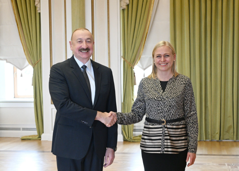 İlham Əliyev ATƏT-in fəaliyyətdə olan sədrinin başçılıq etdiyi nümayəndə heyətini qəbul edib