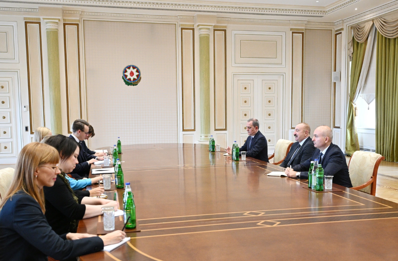 İlham Əliyev ATƏT-in fəaliyyətdə olan sədrinin başçılıq etdiyi nümayəndə heyətini qəbul edib