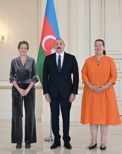 Azərbaycan Prezidenti Niderlandın ölkəmizə yeni təyin olunmuş səfirini qəbul edib