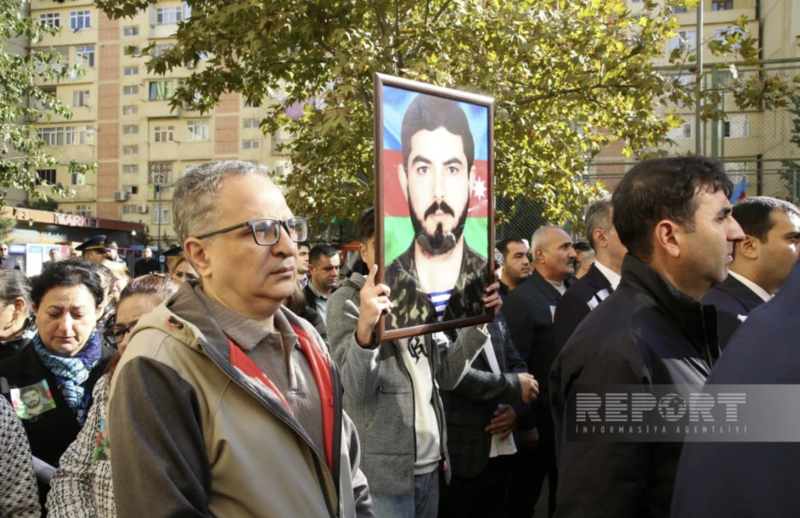 İtkin şəhidimizlə vida mərasimi keçirildi - Fotolar
