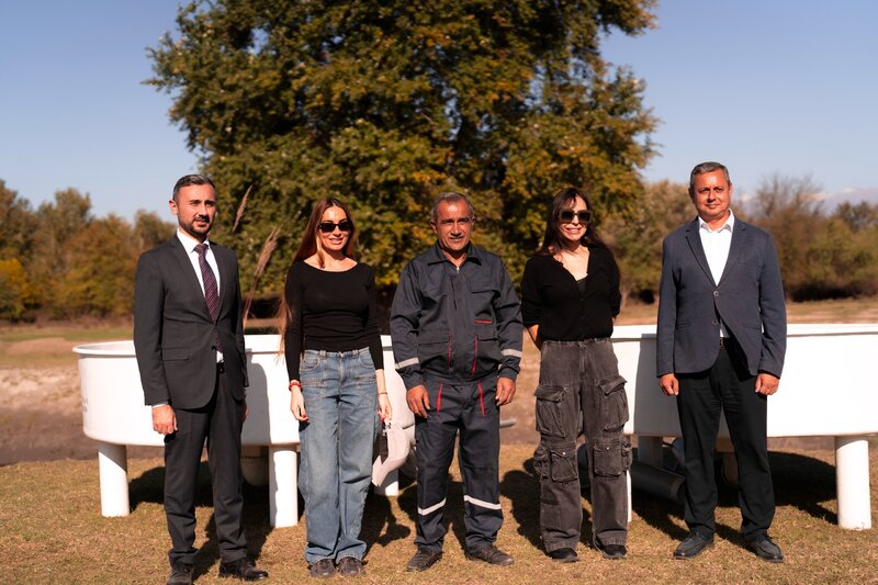 Leyla və Arzu Əliyevalar Qaxda açılışda - Fotolar