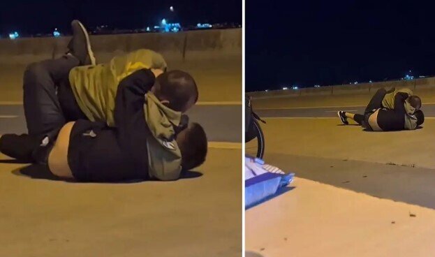 İstanbulda qəribə görüntü: İzləyənlər nə baş verdiyini anlaya bilmədi - VİDEO