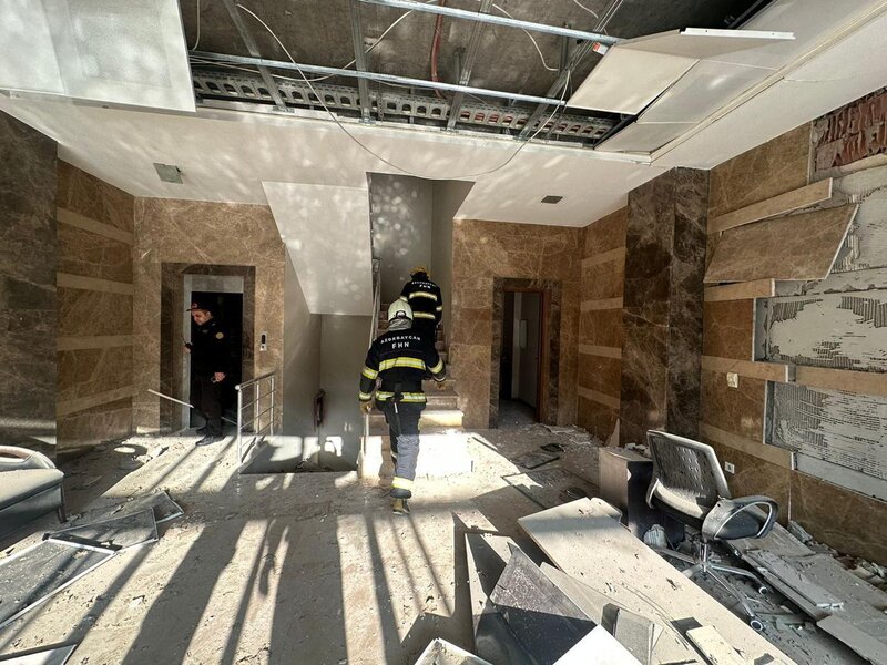 Partlayışda yaralananlar belə xilas olundu - Video - Fotolar