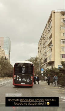 Tanınmış aparıcı "BakuBus"a sual ünvanladı: Sizcə, bu fotoda nə düzgün deyil?
