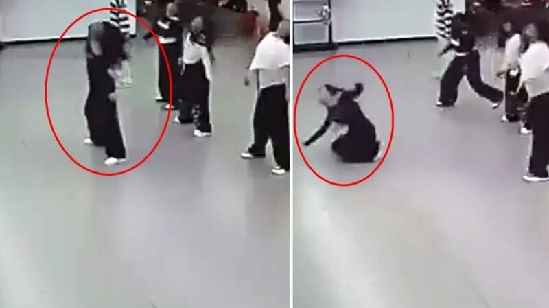 Rəqs müəllimi huşunu itirdi, tələbələrinin reaksiyası hadisəni kölgədə qoydu - VİDEO