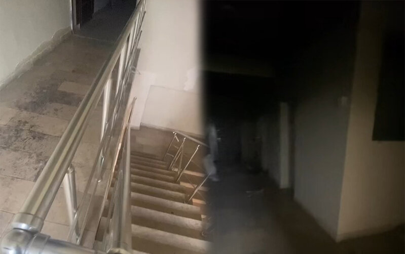 Yanğında 3 nəfərin öldüyü bina təmir olunur - Video