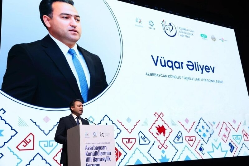 "Bu ilin sonuna qədər bütün fəaliyyət istiqamtıəri üzrə könüllülərin sayı 40 min 463 nəfər olacaq" - Vüqar Əliyev