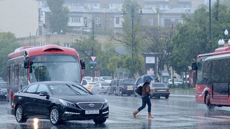 Sabah Bakıya yağış yağacaq