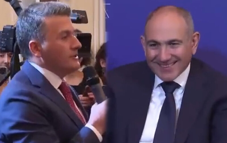 Nəsimi Ağayev Paşinyanı erməni dilində salamladı - Video