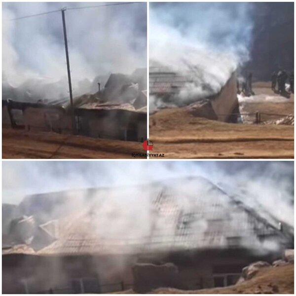 Lerikdə dərs vaxtı məktəb yandı