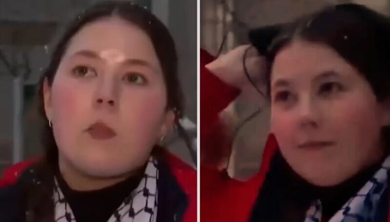 ABŞ-də Venesuela əməliyyatını tənqid edən qadın müsahibə zamanı saxlanıldı - VİDEO