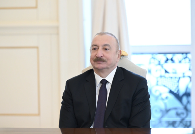 Prezident İranın müdafiə və silahlı qüvvələrə dəstək nazirinin başçılıq etdiyi nümayəndə heyətini qəbul edib