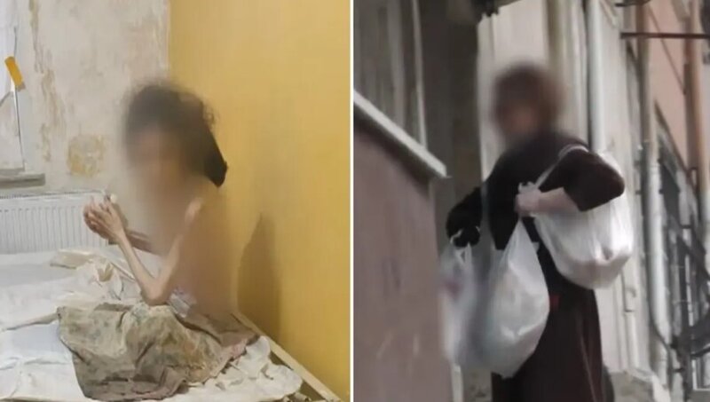 Ana öldü, qızı bir dəri bir sümük halında tapıldı - VİDEO