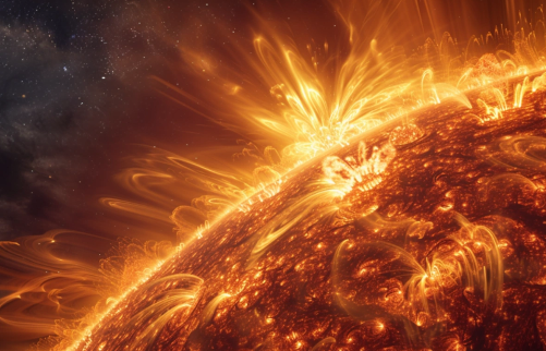 Günəşdə güclü partlayışlar baş verib