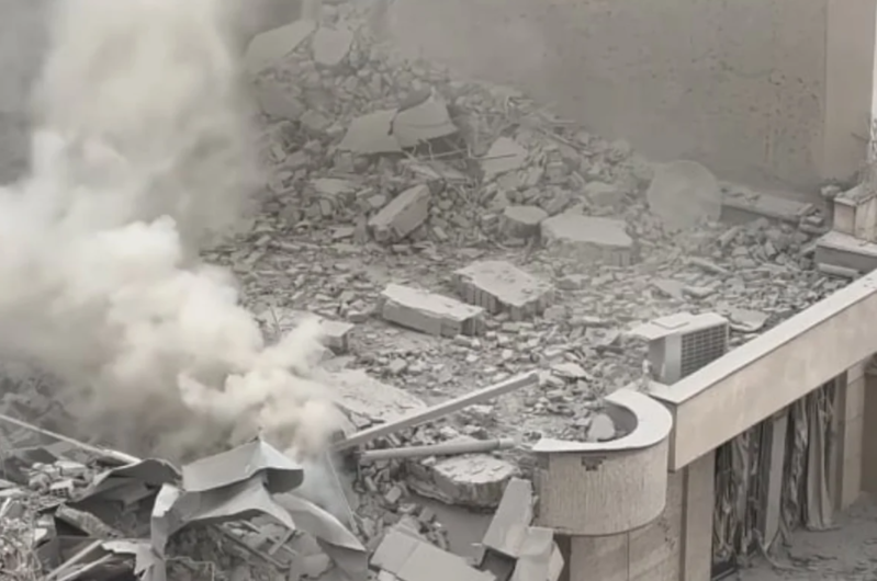 Rusiya telekanalının Tehrandakı ofisinin yaxınlığına raket düşüb: İşçilər təxliyə edilir - VİDEO