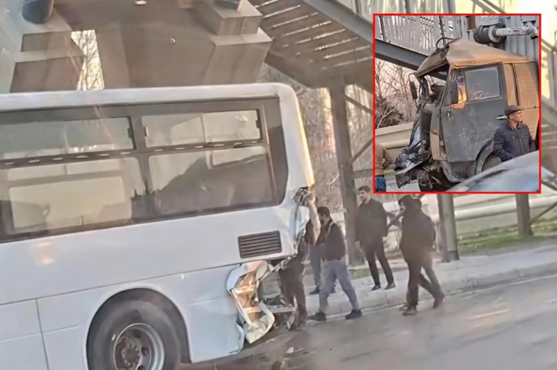 Bakı-Şamaxı yolunda "KamAZ" sərnişin avtobusuna ÇIRPILIB: Xəsarət alanların vəziyyəti açıqlandı