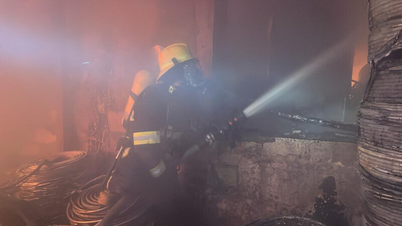 Bakıdakı güclü yanğın söndürüldü - Video -Fotolar - Yenilənib