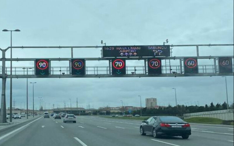 Küləyə görə bu yolda sürət həddi endirildi