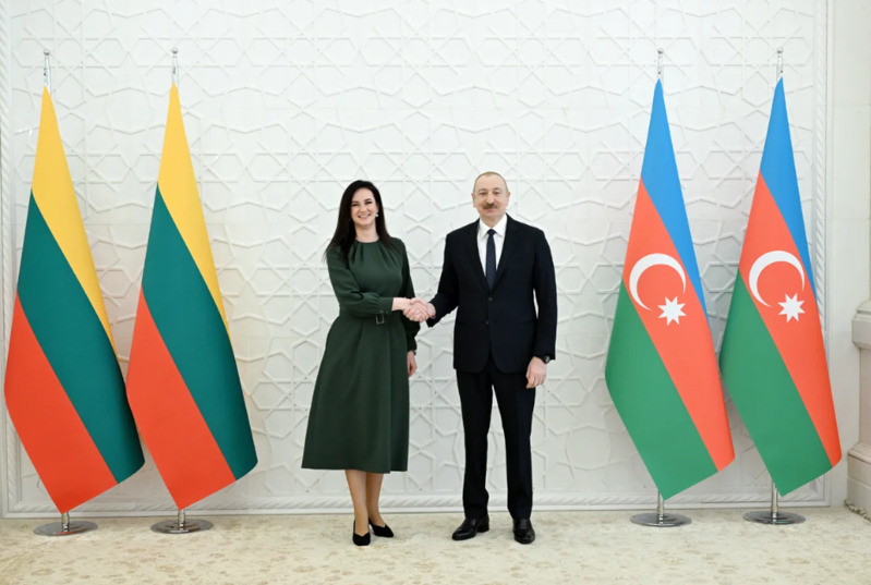 Azərbaycan Prezidenti Litvanın baş nazirini qəbul edib