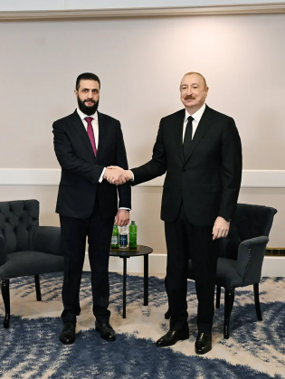 İlham Əliyevin Antalyada Əhməd əş-Şaraa ilə görüşü olub - FOTO