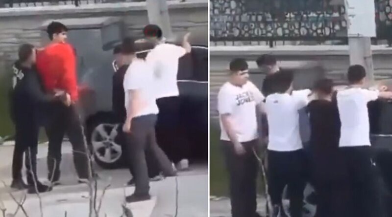 Bıçaqla məktəbə girməyə çalışan şəxs polis tərəfindən saxlanıldı