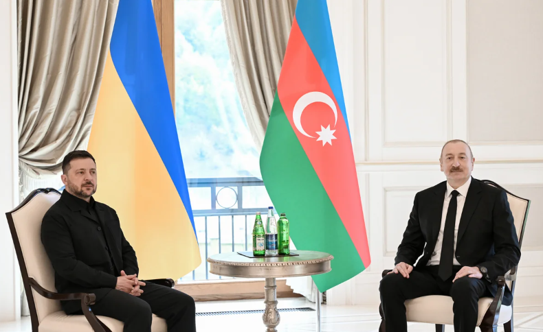 İlham Əliyevin Qəbələdə Volodimir Zelenski ilə təkbətək görüşü olub - FOTO - VİDEO