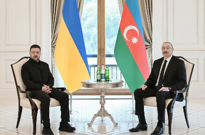 Prezident: "Ukrayna ilə əməkdaşlığımızın çox güclü siyasi təməli var"