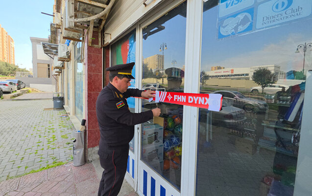 Yanğın təhlükəsi olan mağaza bağlandı - Video