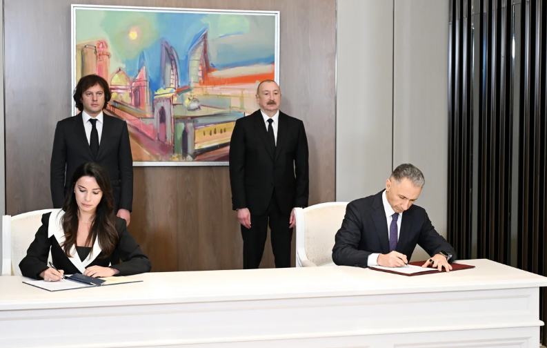 İlham Əliyevin İrakli Kobaxidze ilə görüşü olub - FOTO