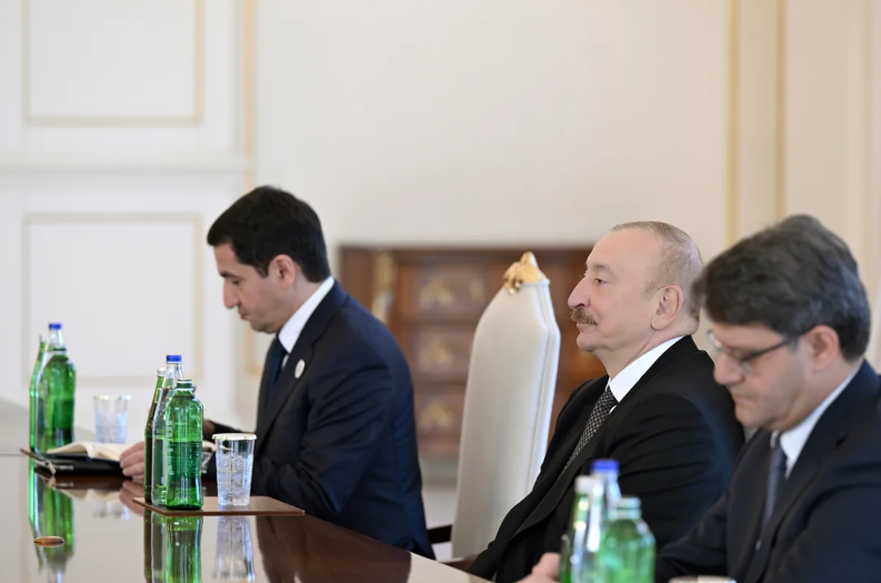 İlham Əliyev Slovakiya baş nazirinin müavinini qəbul edib - FOTO