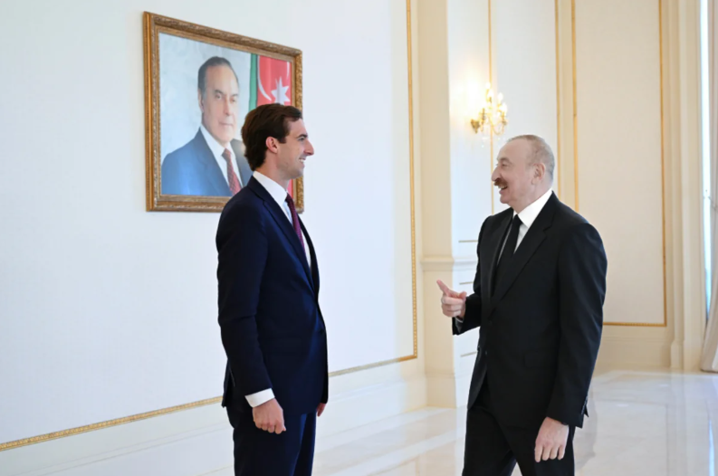 İlham Əliyev Kaleb Orrun başçılıq etdiyi nümayəndə heyətini qəbul edib - FOTO