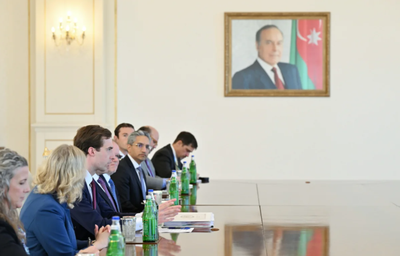 İlham Əliyev Kaleb Orrun başçılıq etdiyi nümayəndə heyətini qəbul edib - FOTO