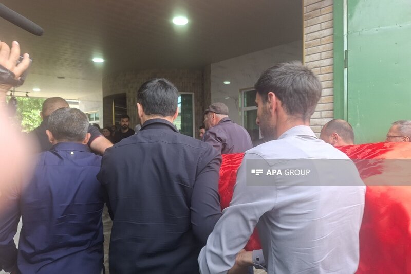 Gəmiyə hücumda həlak olan Fuad Orucov Xaçmazda dəfn edildi (FOTO)