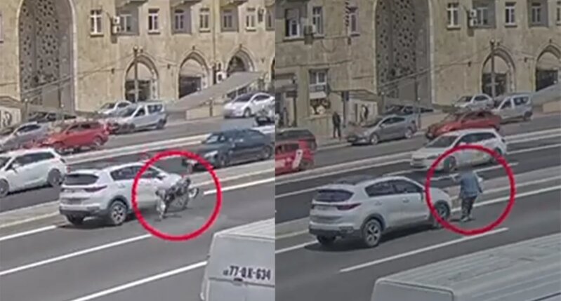 Eyni məkan, fərqli nəticə: Bakıda ölümə gedən piyadaların GÖRÜNTÜLƏRİ