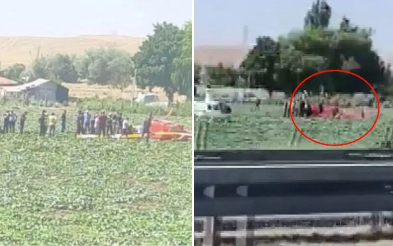 Ankarada təlim helikopteri qəzaya düşdü - Yaralılar var