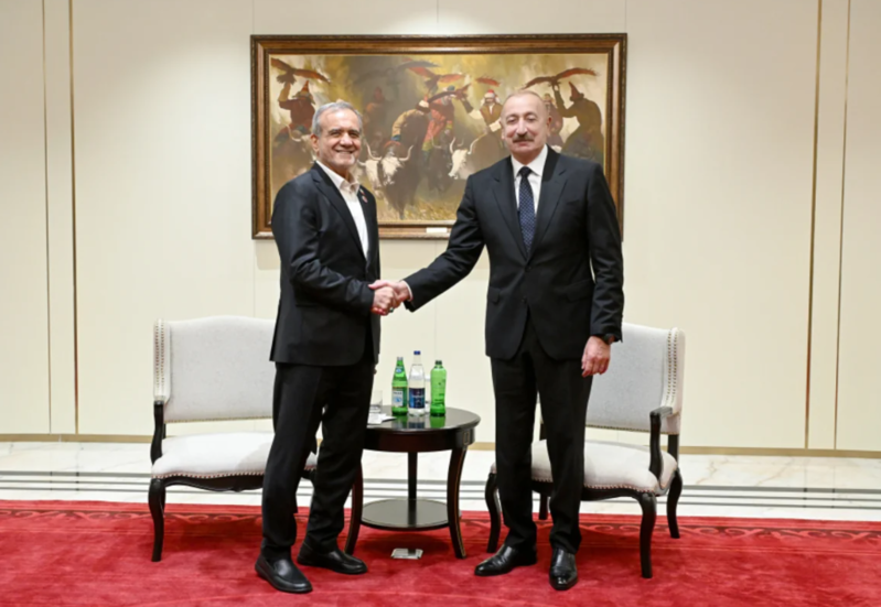 Bişkekdə Azərbaycan və İran prezidentlərinin görüşü olub - FOTO - VİDEO