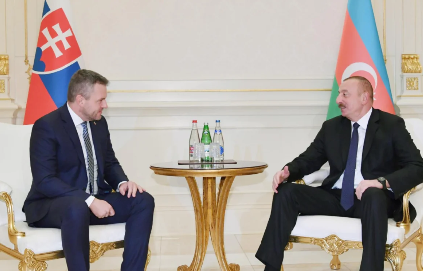 Prezident azad edilmiş ərazilərimizin bərpasında Slovakiyanın iştirakını yüksək qiymətləndirib
